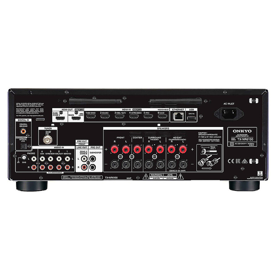 Onkyo TX-NR6100B Noir + Focal Sib Evo 5.1.2 Dolby Atmos