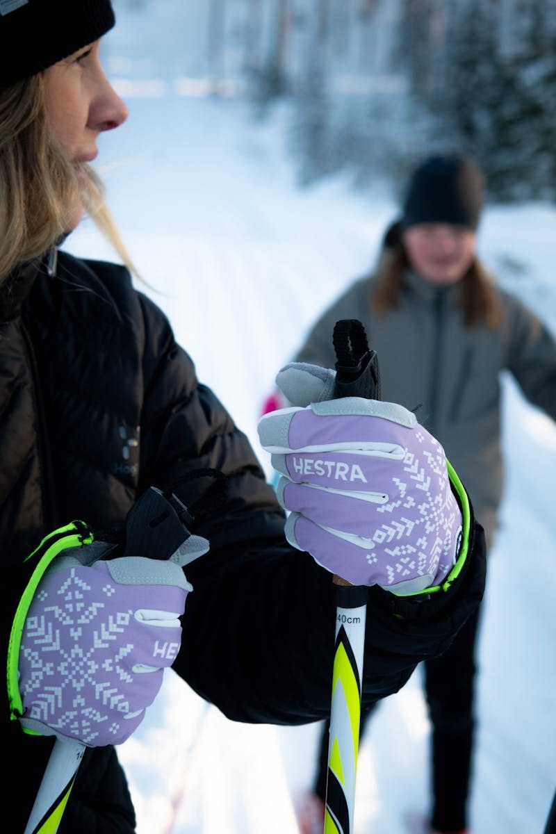 XC Primaloft Gloves Dame Syringa Print