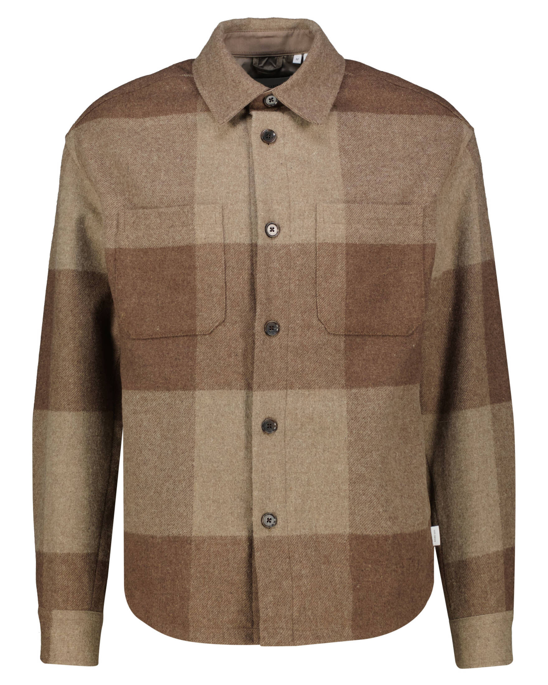 Les Deux| Herren Hemdjacke JACOB CHECK mit Wolle