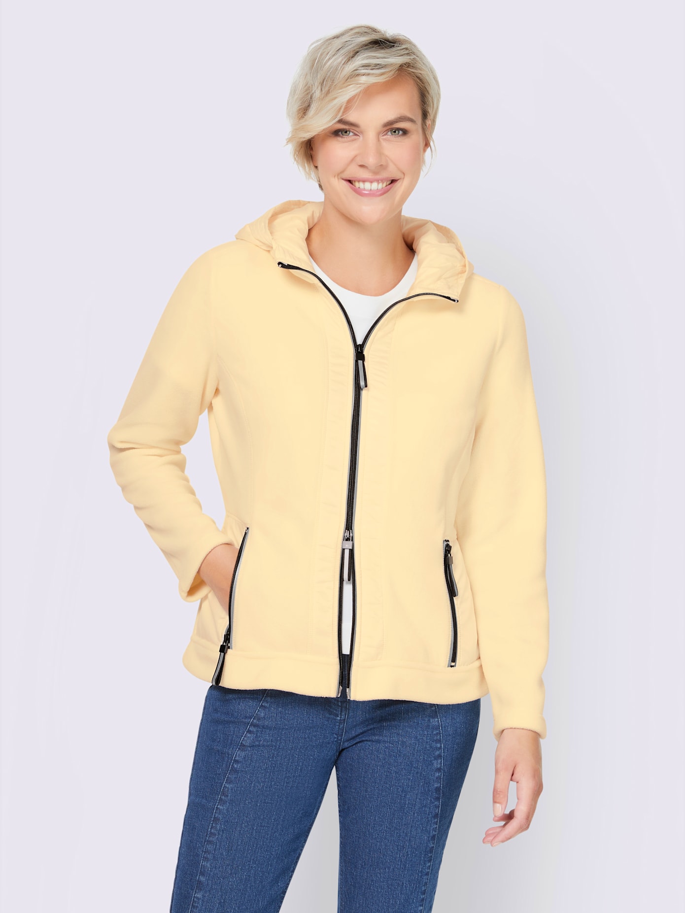 Veste polaire facile à assortir pour la mi-saison