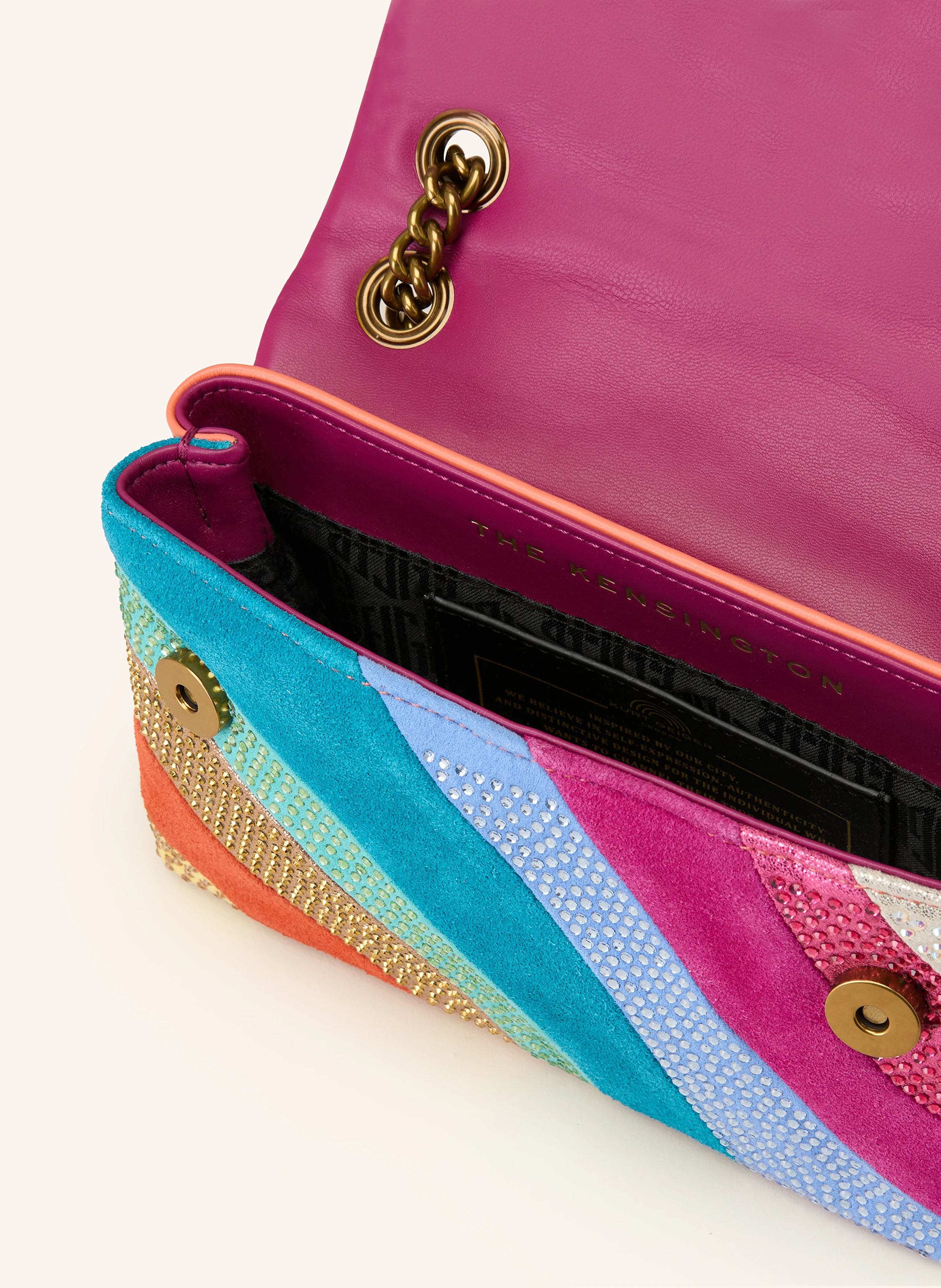 KURT GEIGER Umhängetasche KENSINGTON MINI mit Schmucksteinen