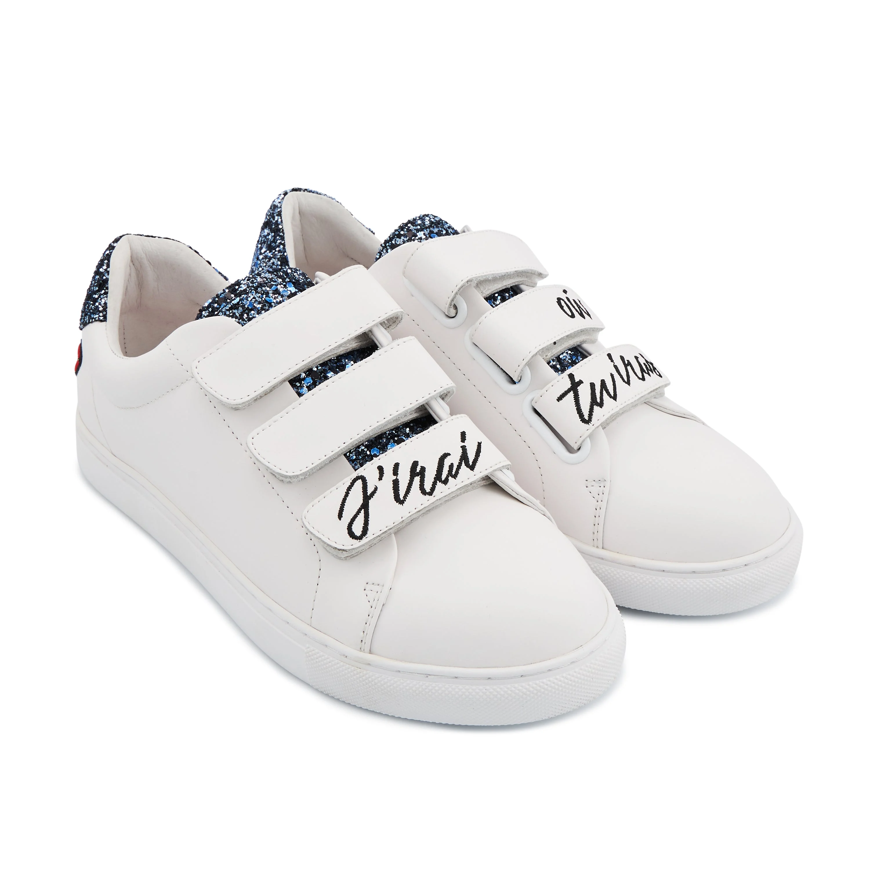 EDITH J'IRAI OU TU IRAS - Sneakers en cuir | Blanc