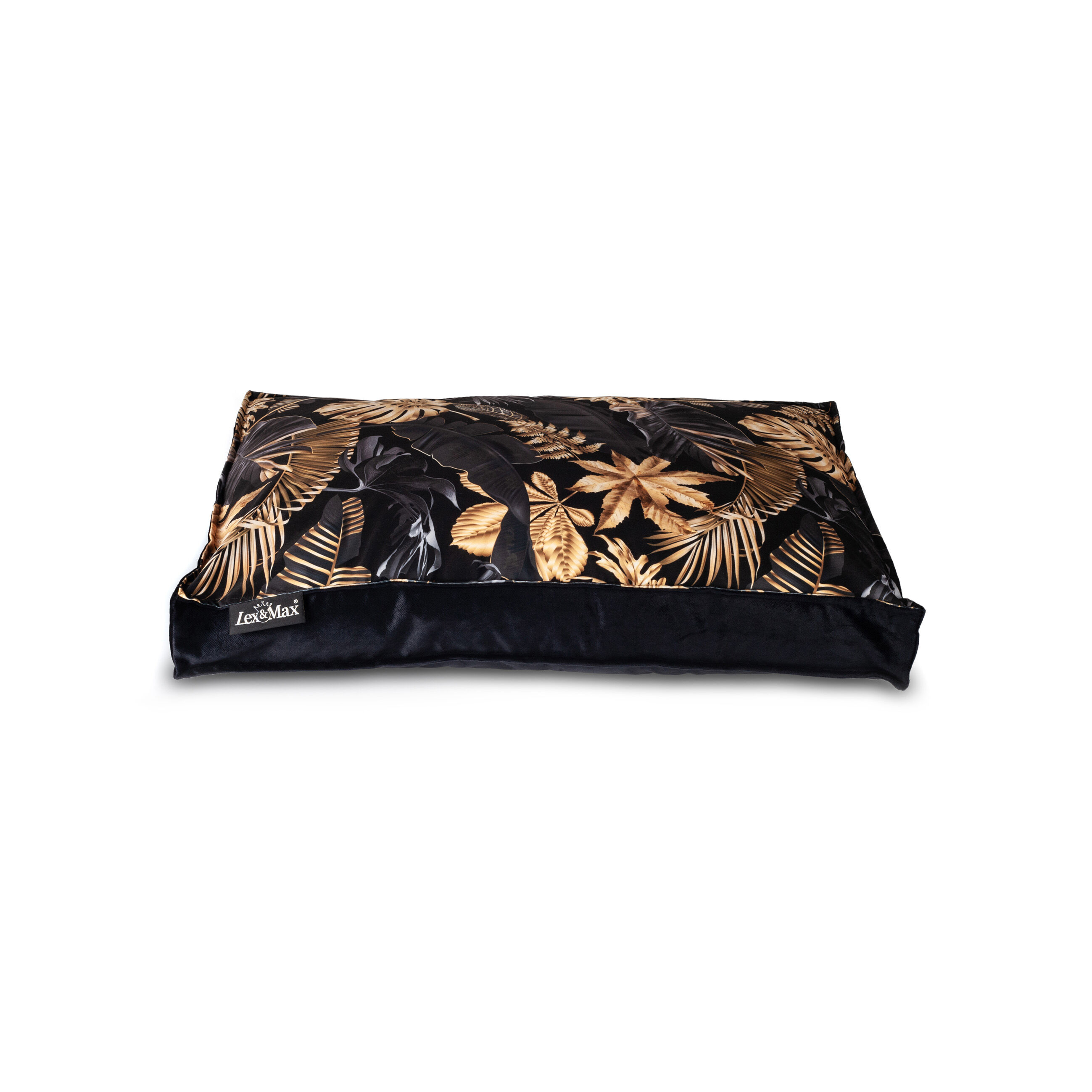 Lex & Max Dubai - Orthopedisch Benchkussen - Zwart / Goud - 50x75x13 cm - M