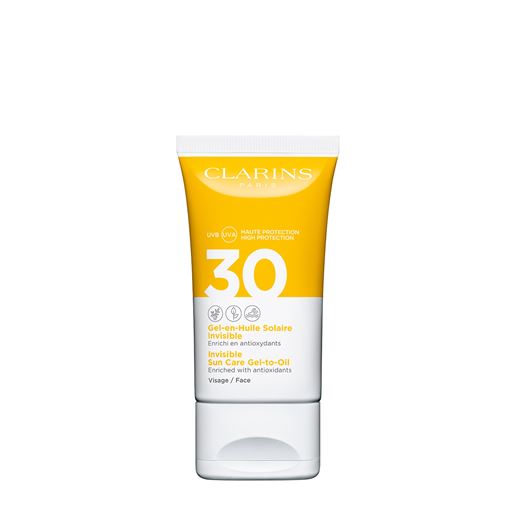 Clarins Invisible Sun Care Gel-To-Oil, SPF 30, 50 ml