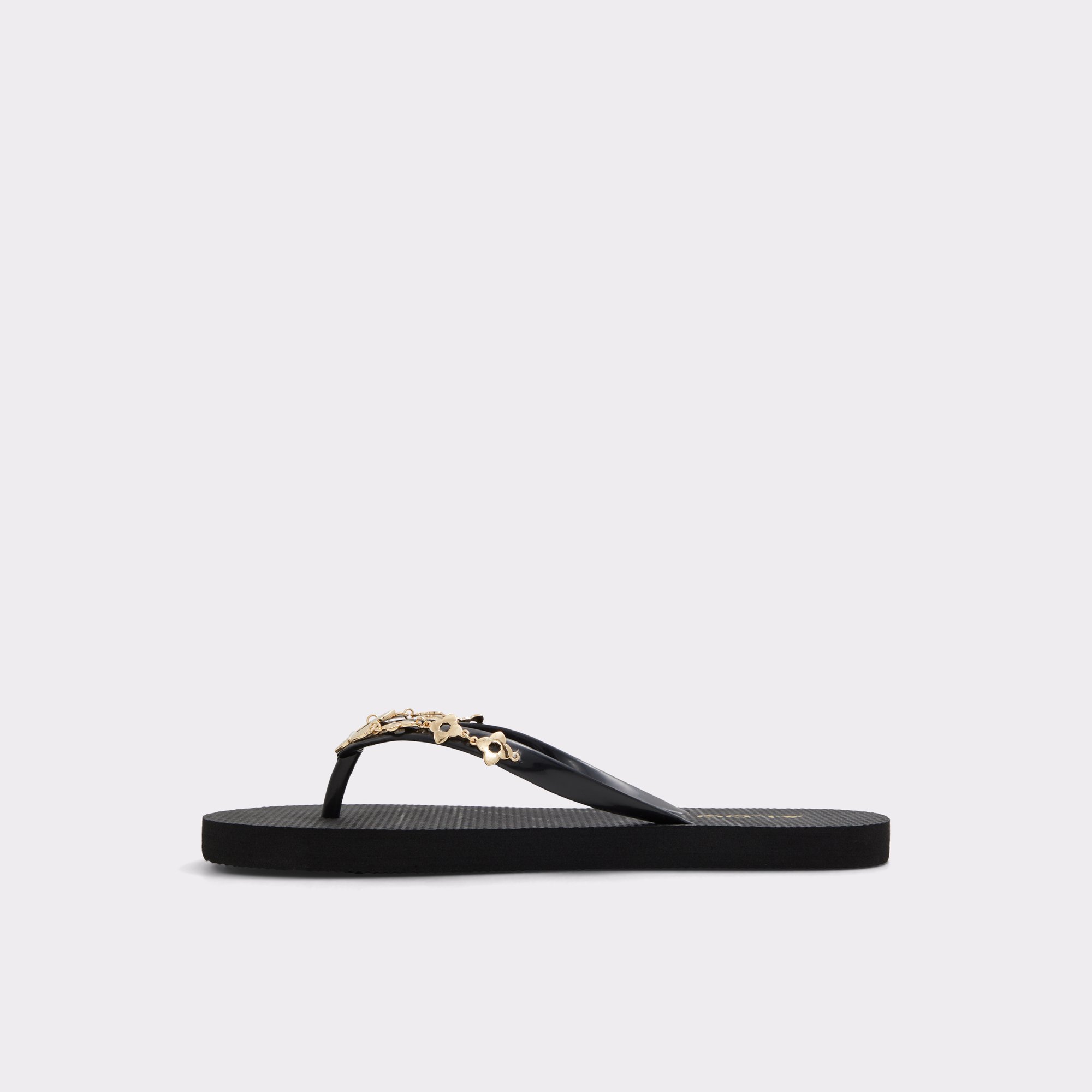 Parenad Black-Gold Multi Women Sandals