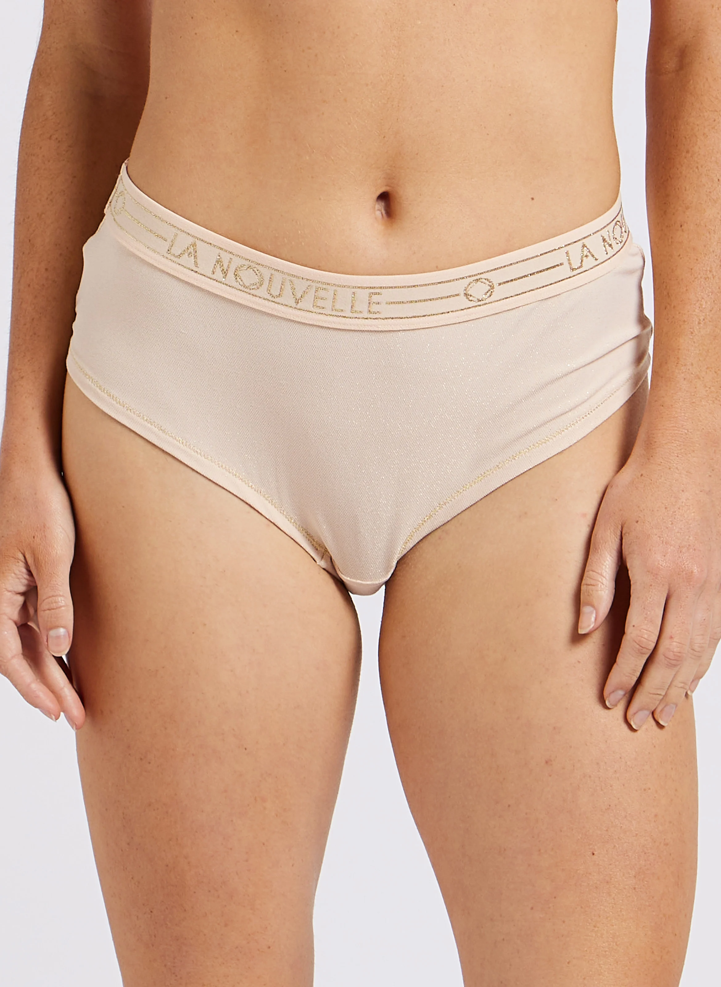 JUDITH - Shorty pailleté | Beige