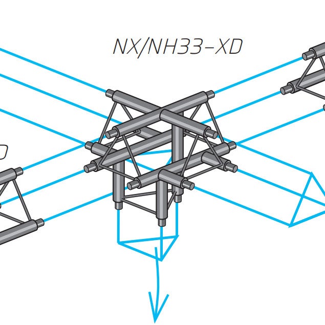 NEXT Truss NH33-XD 5-weg X-deel horizontaal