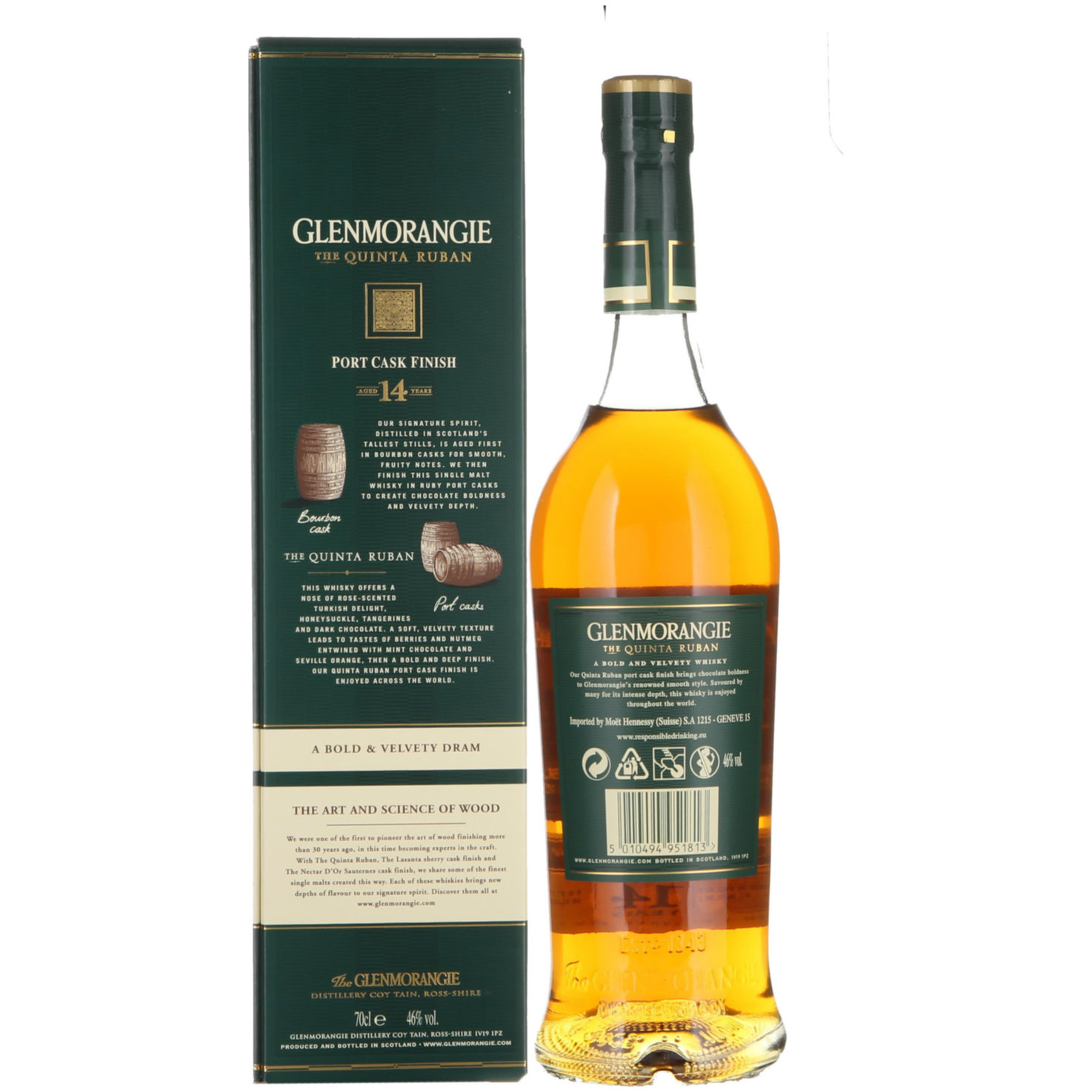 Glenmorangie Quinta Ruban 14 Years Single Malt -70cl