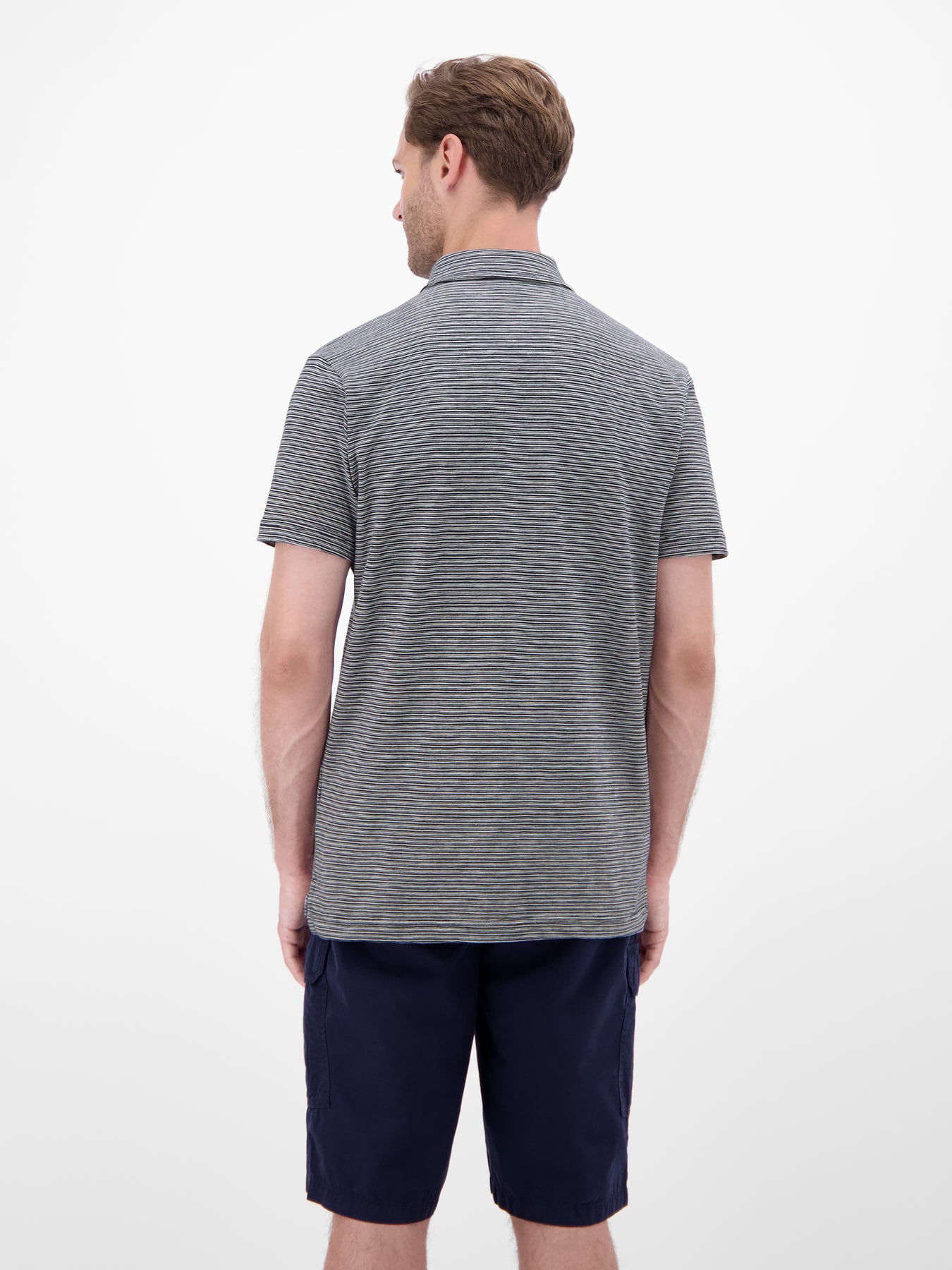 Poloshirt, sportiv-gestreift