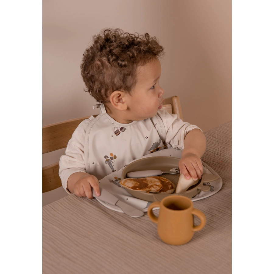 nuuroo Geschirrset Lykke Giraffe 4-teilig Chocolate Malt