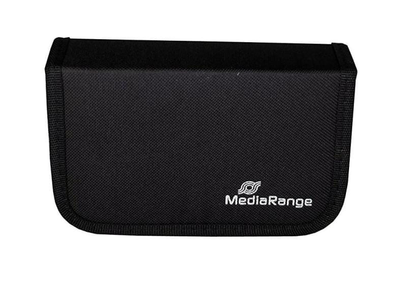 MediaRange Aufbewahrungstasche BOX98 6x USB / 3x SD Schwarz Schützende Tragtasche für Speichermedien