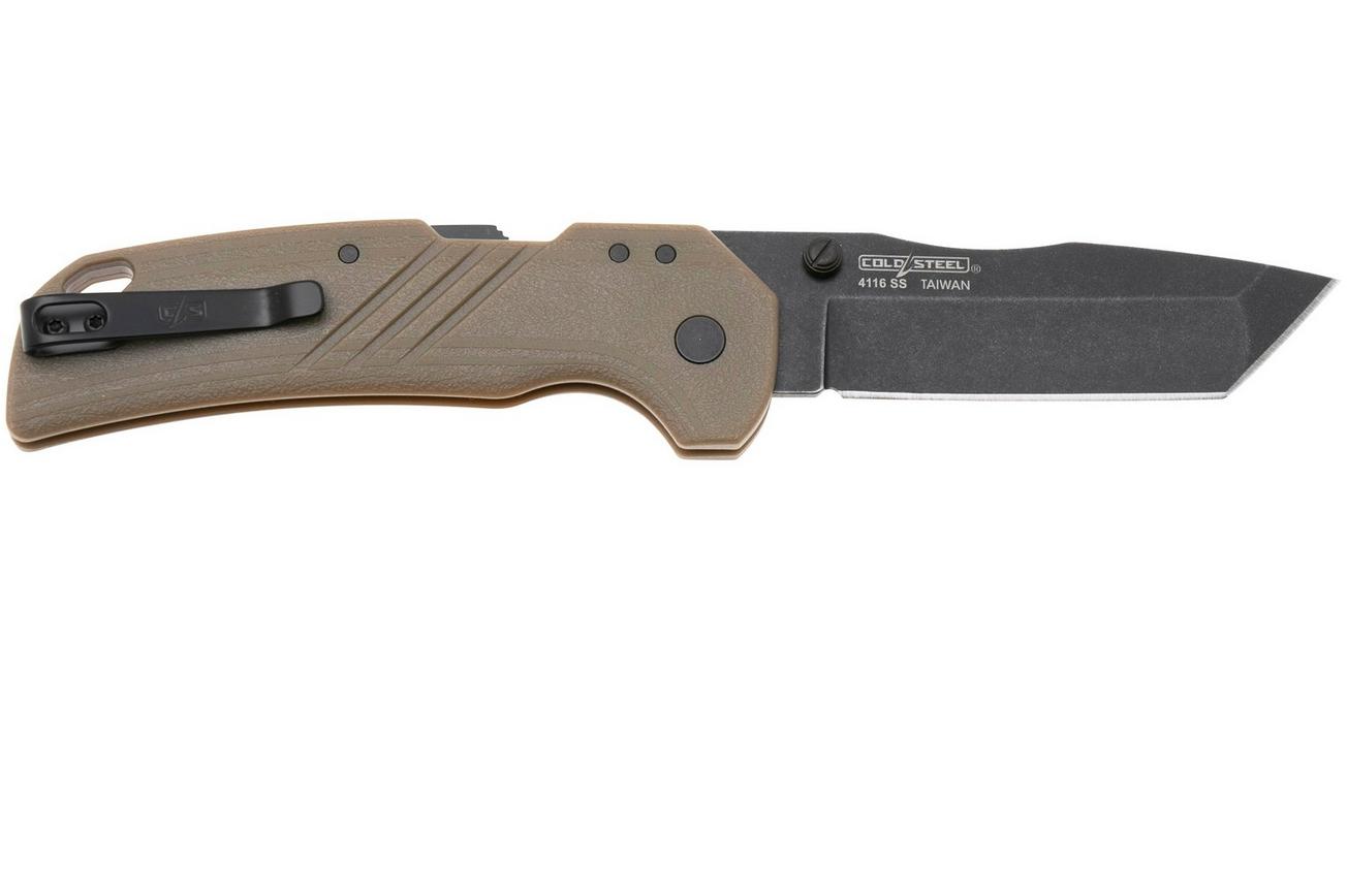Cold Steel Engage Tanto FL-30DPLT-BF Blackwashed 4116SS, Coyote GFN, zakmes