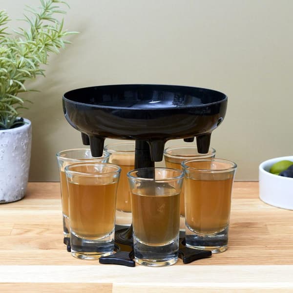 Dispenser med 6 shotglass