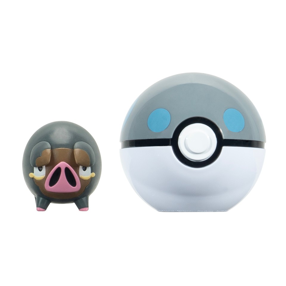 Pokemon - Clip N Go Lechonk med Heavy Ball