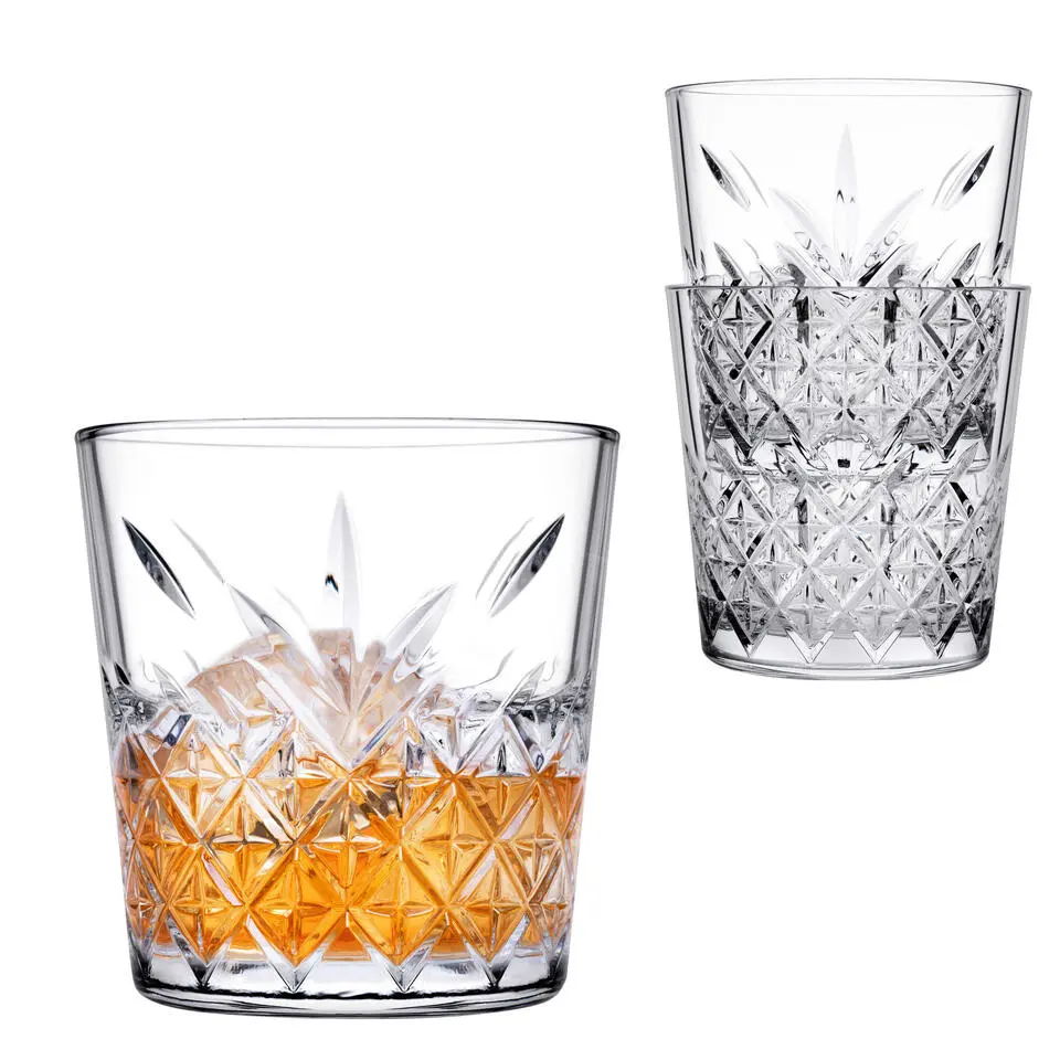 Pasabahce Whisky tumbler glazen - 6x - Timeless serie - 340 ml