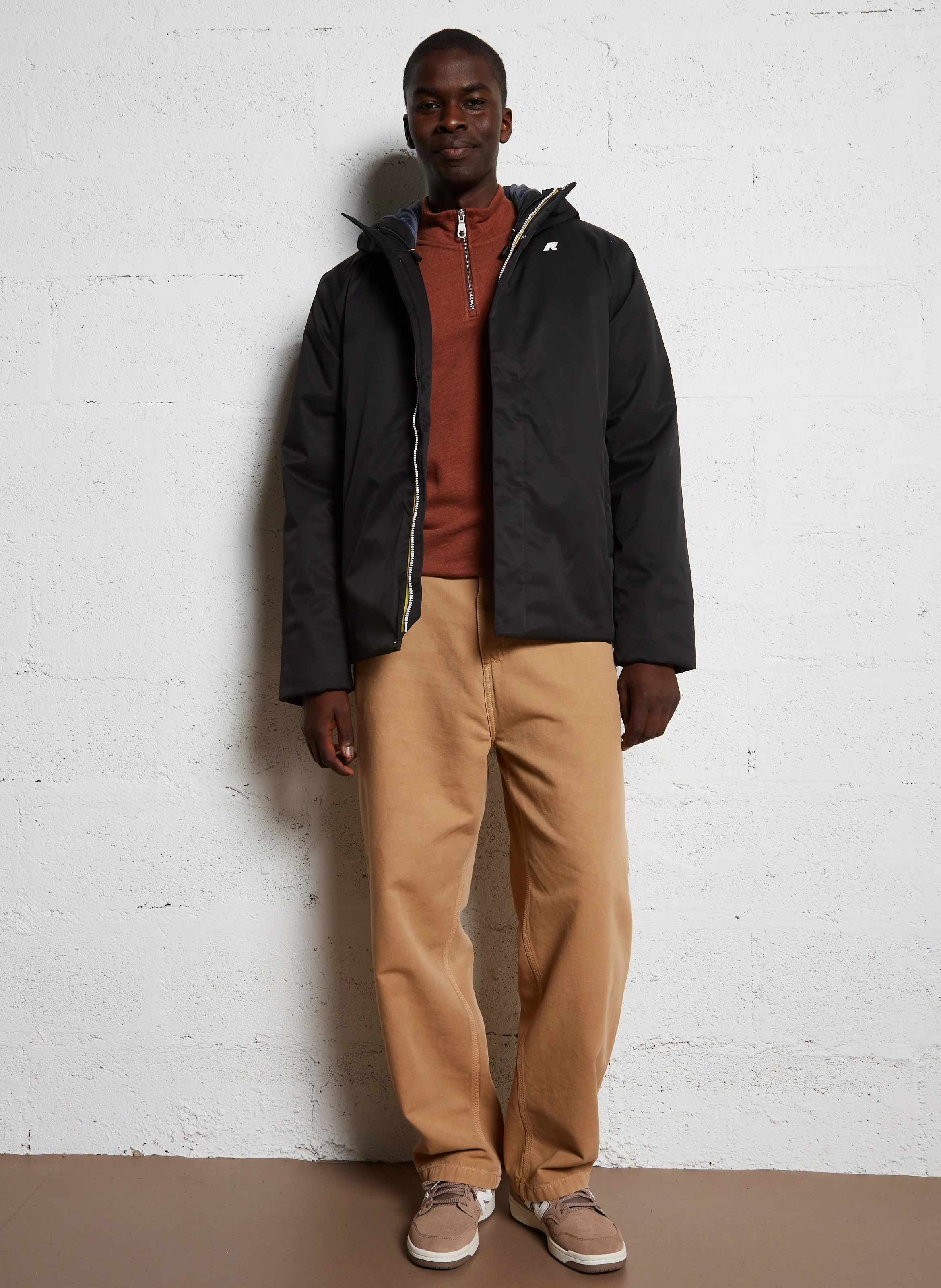 JACKO TWILL MARMOTTA - Veste col montant| Noir