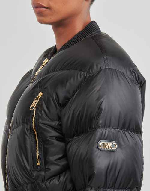 MICHAEL Michael Kors - CHEVRON QUILTED BOMBER Negro