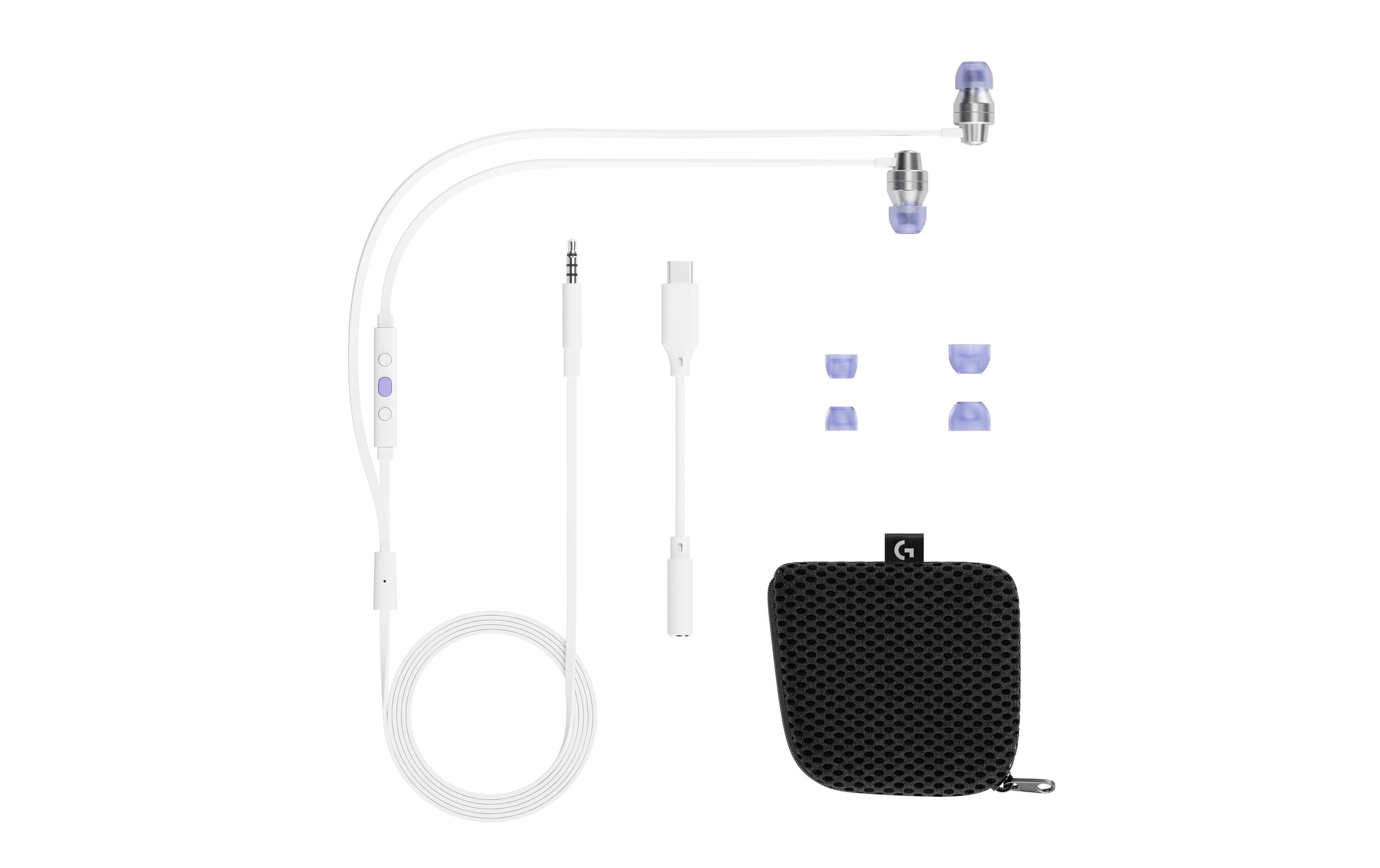 Headset G333 Gaming WeissGaming-Ohrhörer für klare Kommunikation auf PC, Konsolen und Mobilgeräten