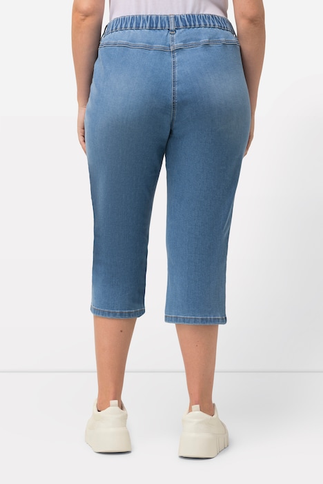 Capri-Jeans Sienna, schmales Bein, Elastikbund, Stretch