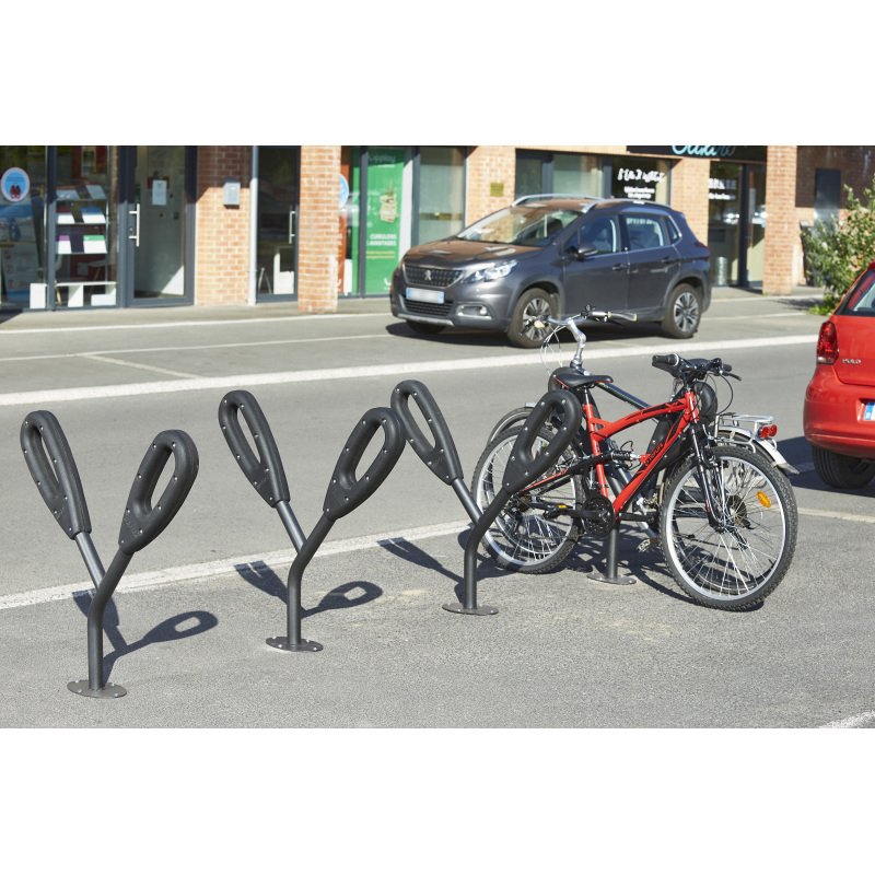 Poteau range 2 vélos papillon