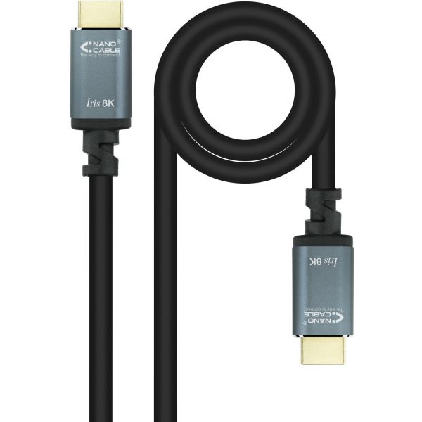 Nanocable Cabo HDMI V2.1 8K IRIS A M/M 10 M Preto