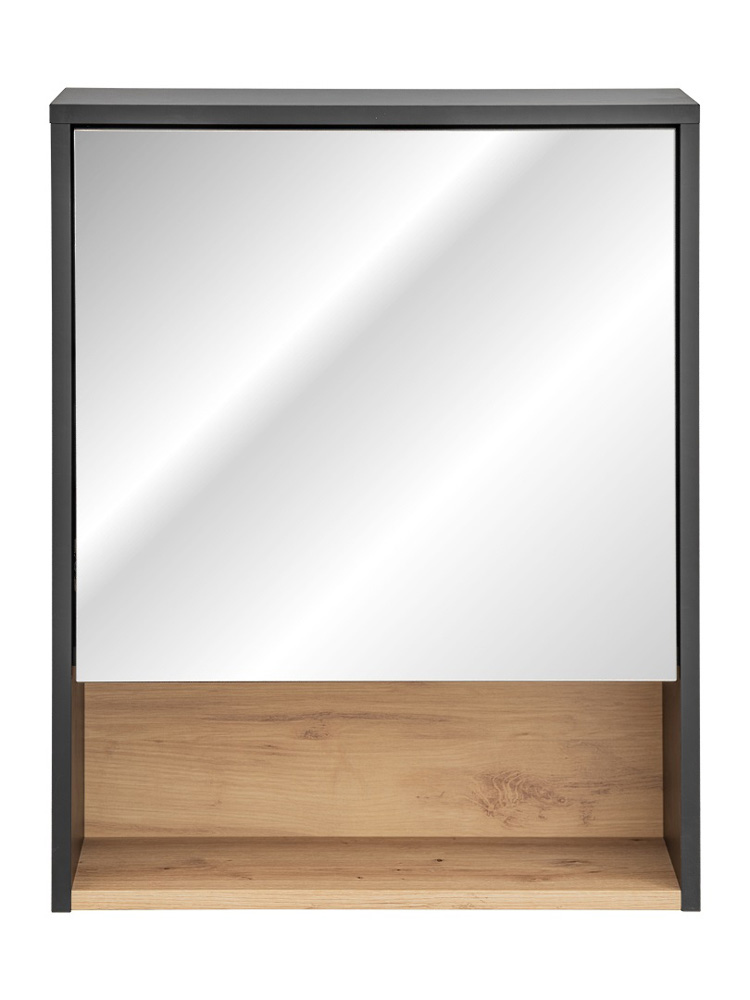 Comad Borneo Cosmos 840 FSC spiegelkast 60cm eiken/grijs