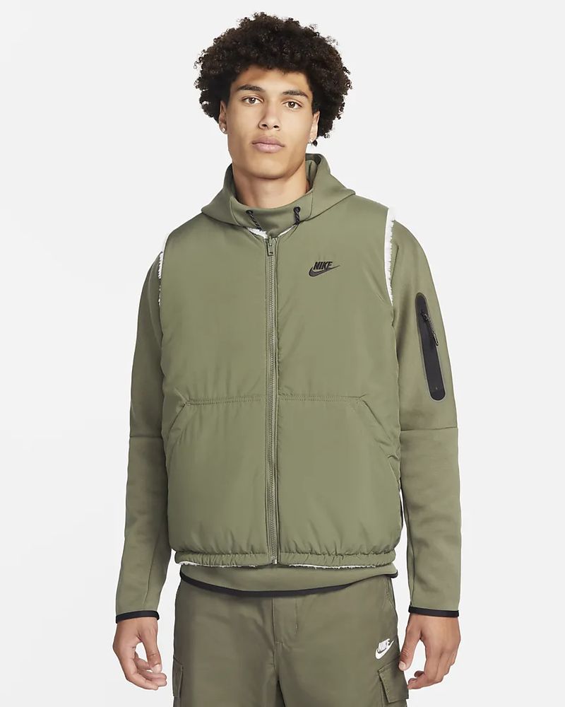 Veste reversible Nike Club+ Kaki pour homme