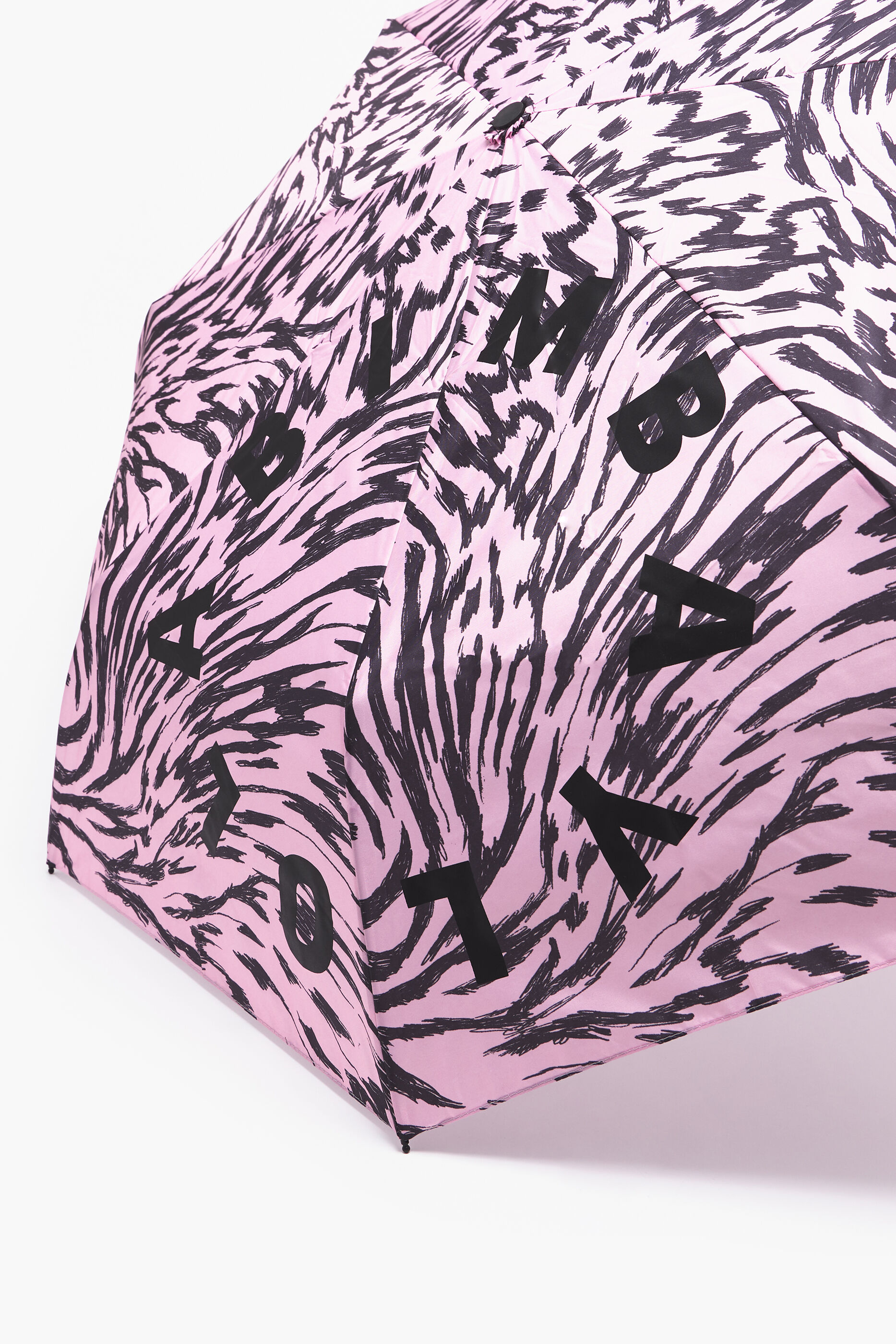 Guarda-chuva com logotipo estampado em rosa