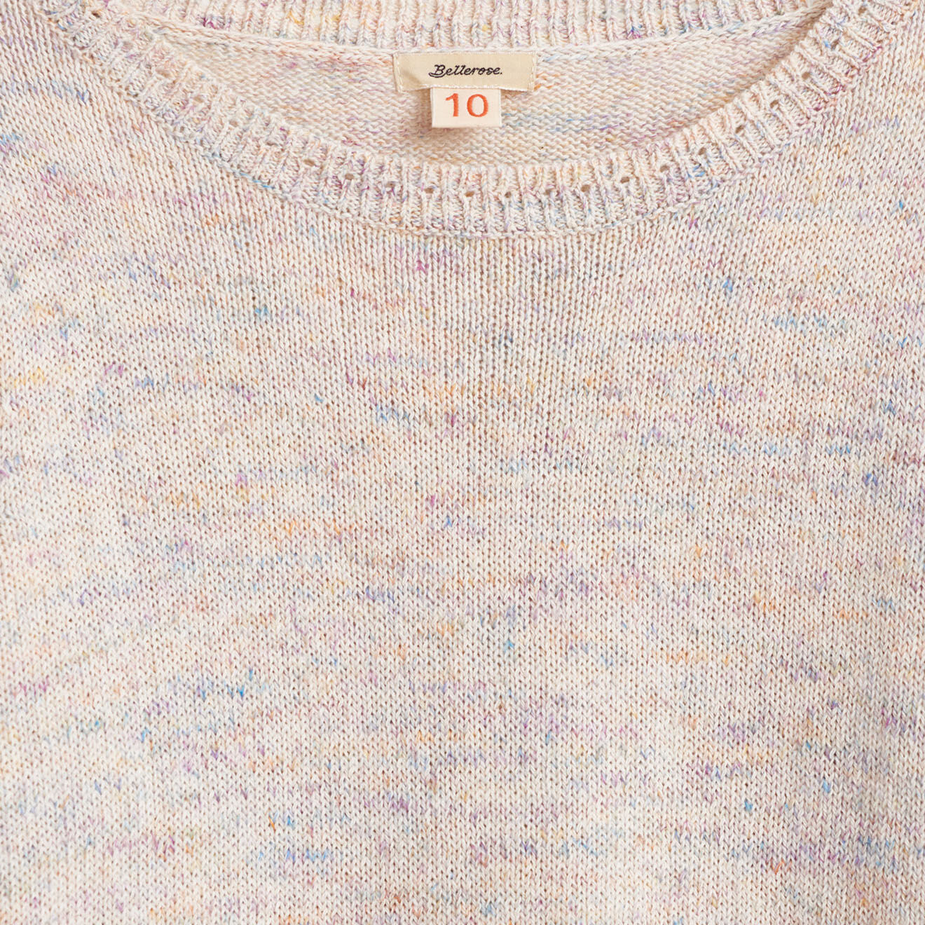 Bellerose Pull Gihour en Coton & Lin écru chiné