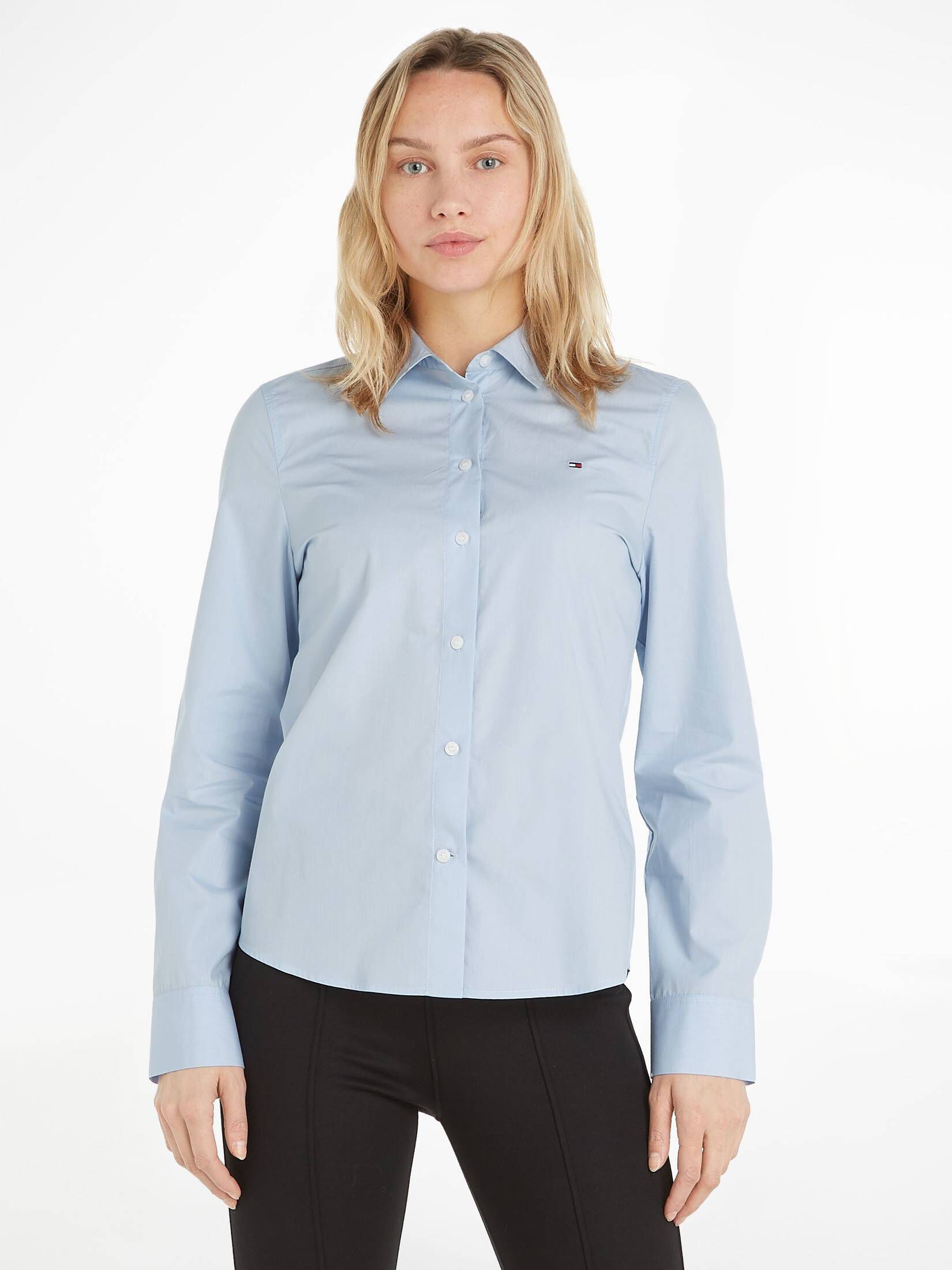 Tommy Hilfiger| Damen Hemdbluse ORGANIC CO Regular Fit