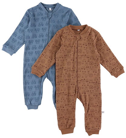 Pippi Baby Heldragt - Natdragt - 2 pak - Blåe Mirage
