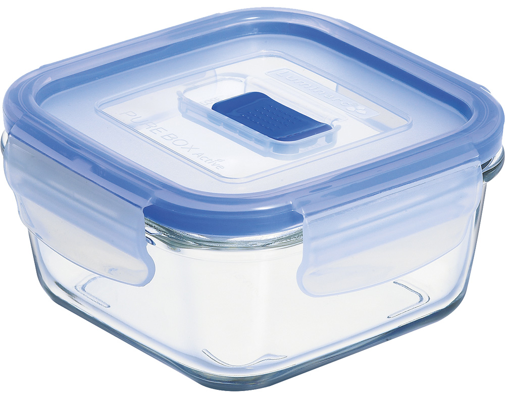 CAIXA QUADRADA HERMÉTICA PURE BOX ACTIVE LUMINARC 10X10CM