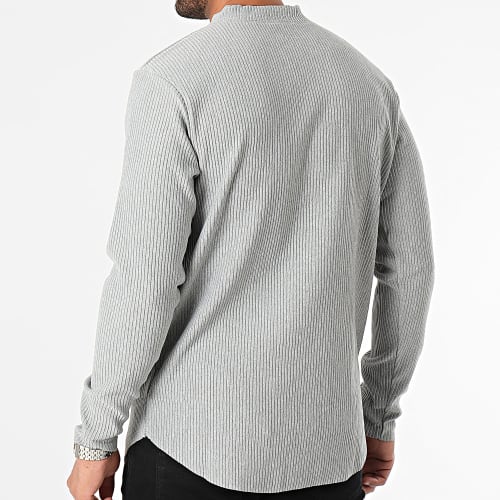 Tee Shirt Manches Longues Gris