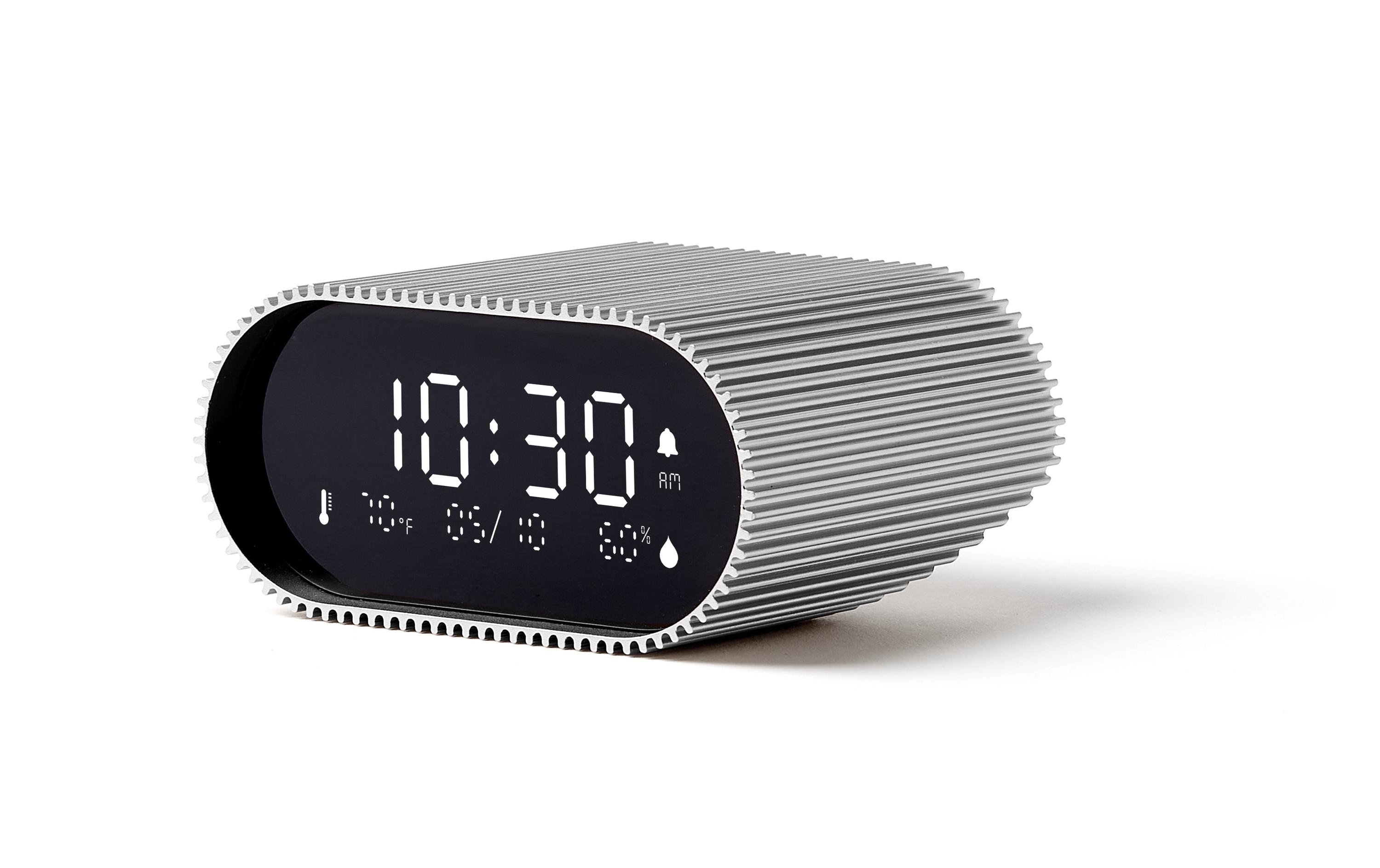 Digitalwecker Ray SilberLCD-Wecker
