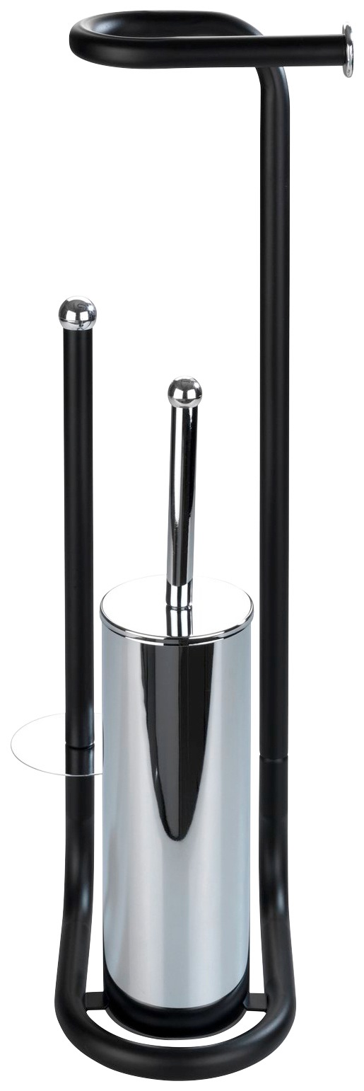 WENKO WC-Garnitur »Universalo« 1 Stk. aus Metall integrierter Toilettenpapierhalter und WC-Bürstenhalter