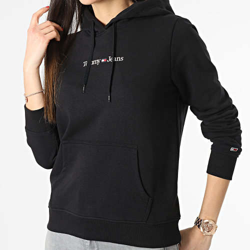 Sweat Capuche Femme Serif Linear 5649 Noir