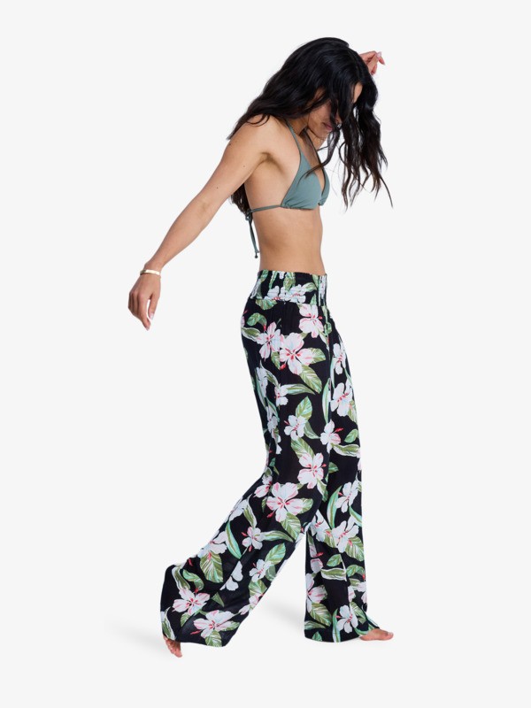 Along The Sunset Pantalon léger Noir Femme