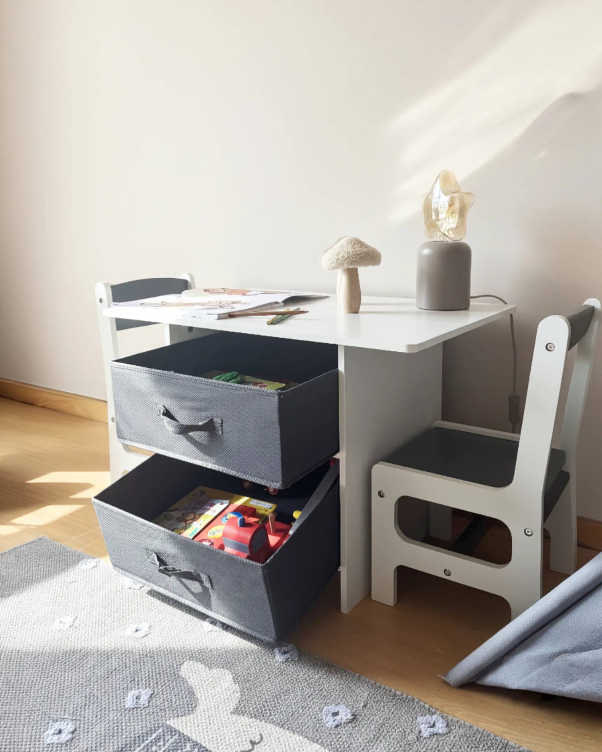 Kindertafel met stoelen YALGOO Wit