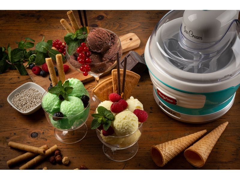 Ariete Glacemaschine Party Time ARI-643-BL 1.5 l, Blau/Weis Eiskrem-Maschine