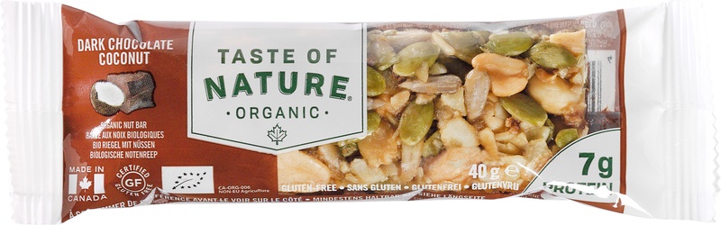 Taste Of Nature Reep Dark Chocolate Coconut (40 gr)