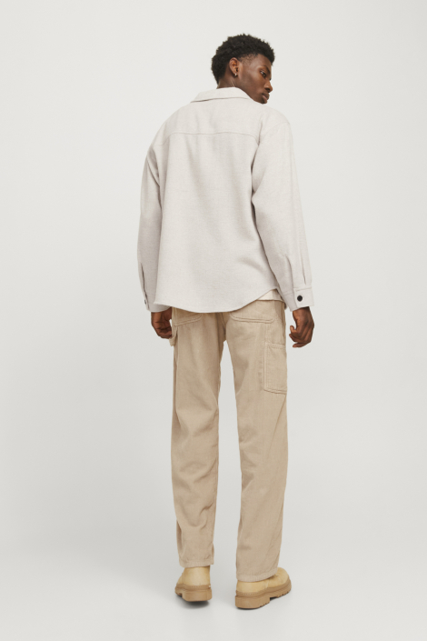 Jack & Jones beige heren overhemd