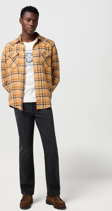 Wrangler - Texas - Jeans - Zwart - Regular Fit
