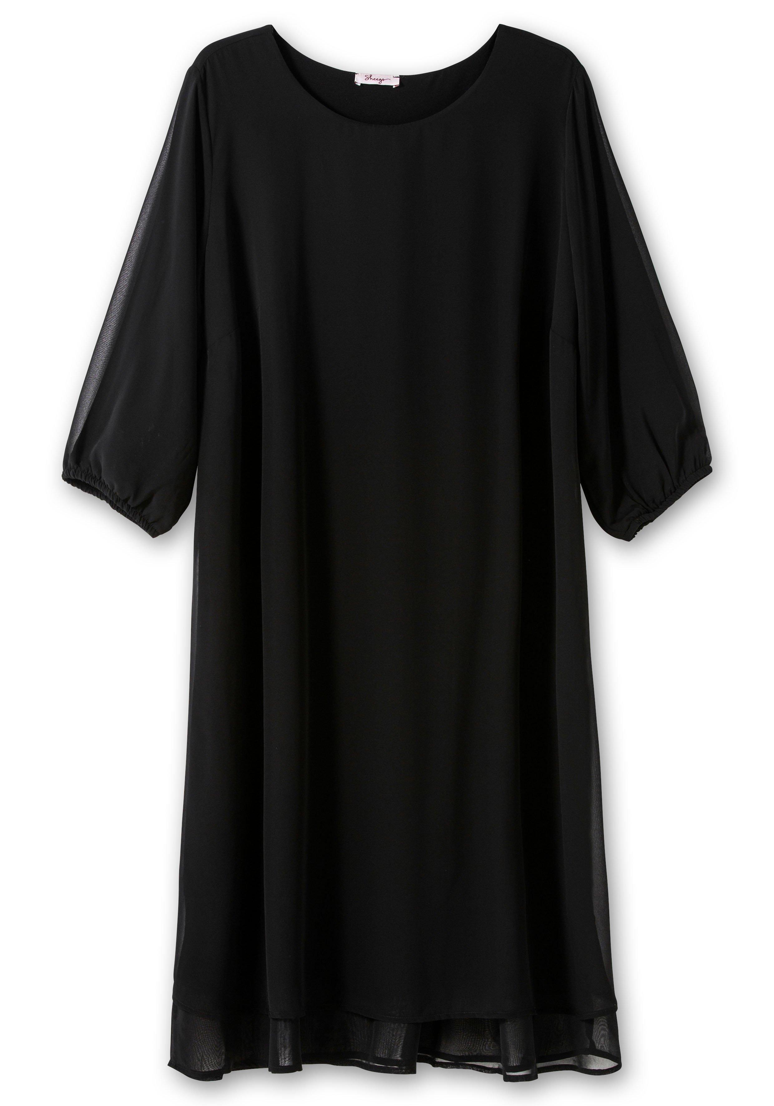 Cocktailkleid aus Chiffon, im Lagenlook