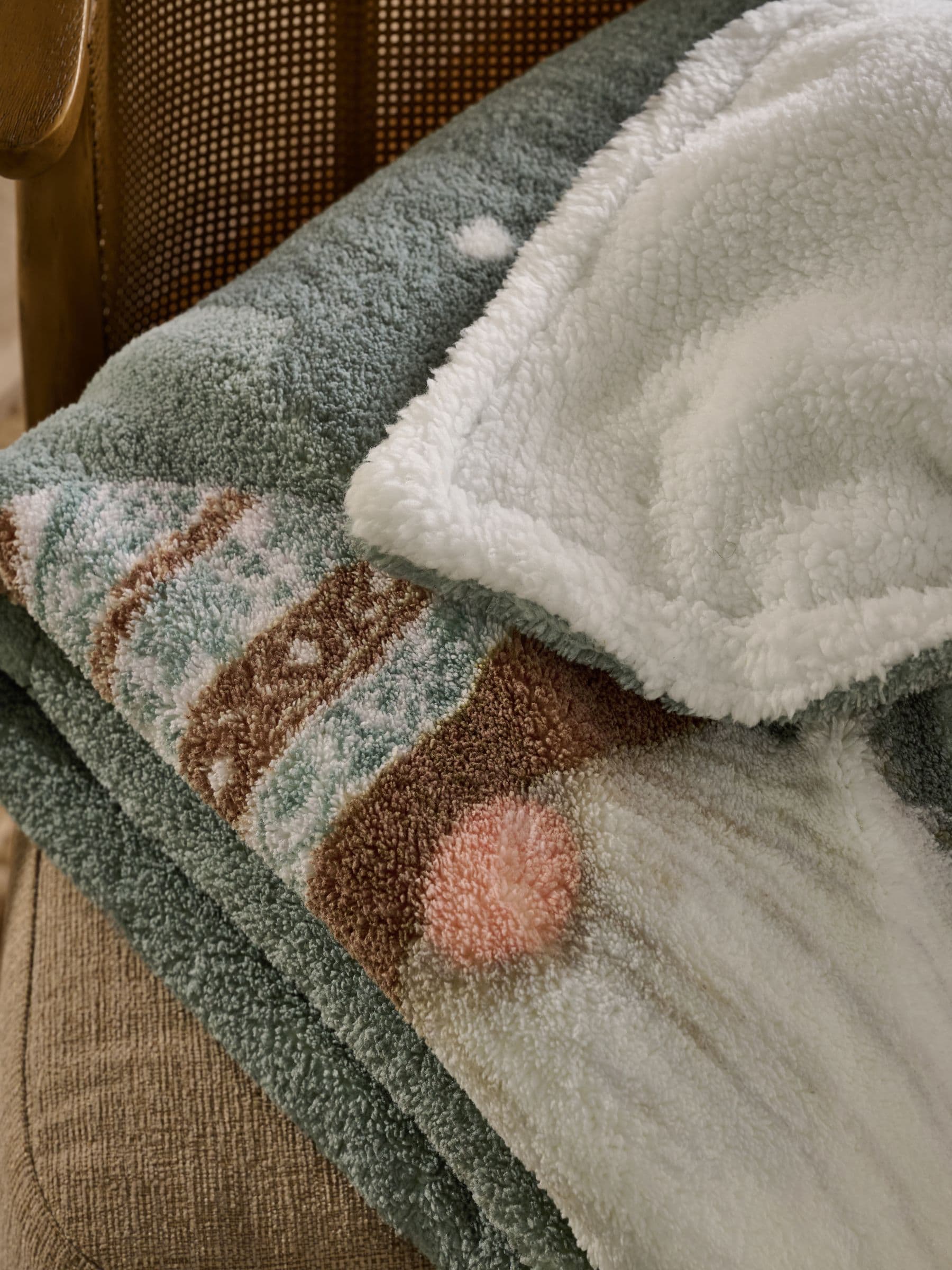 Kerstmis Gonk Borg Fleece Bedloper