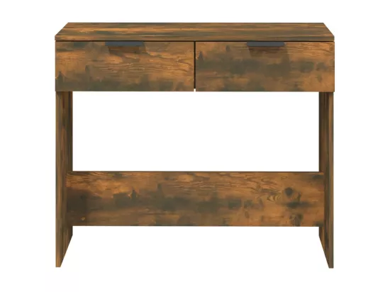 Table console Chêne fumé 90x36x75 cm Bois d'ingénierie