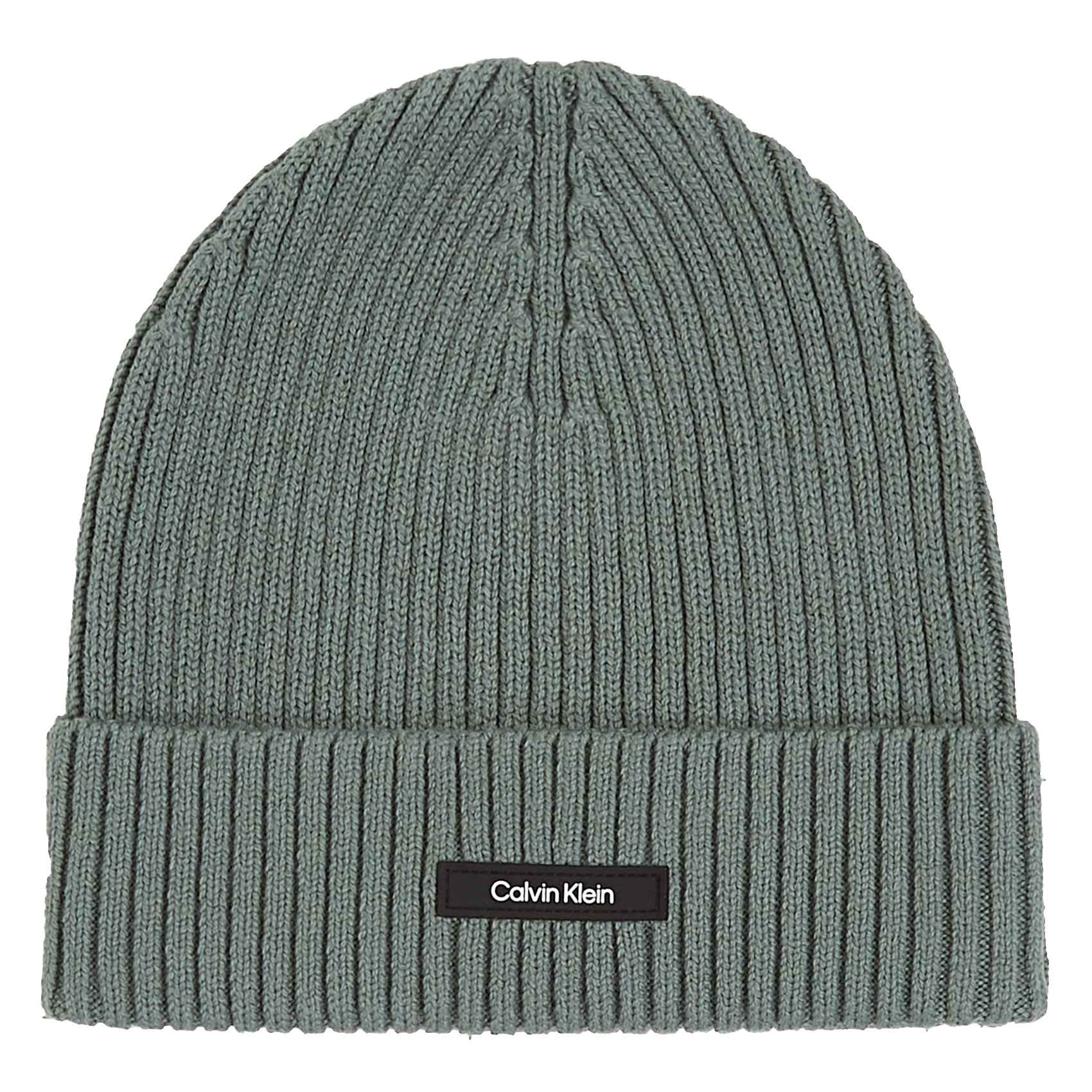 Bonnet côtelé en coton bio et cachemire | Vert