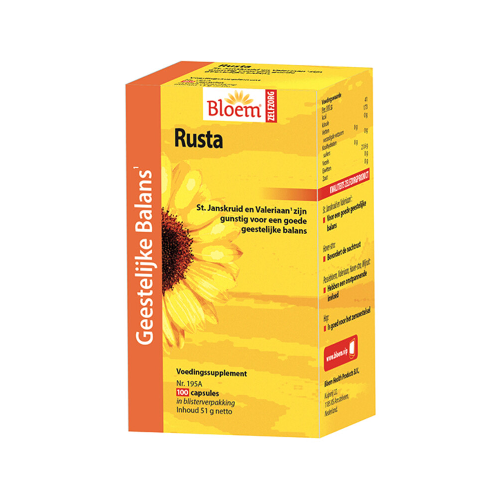 Bloem Rusta Met St Janskruid100 capsules