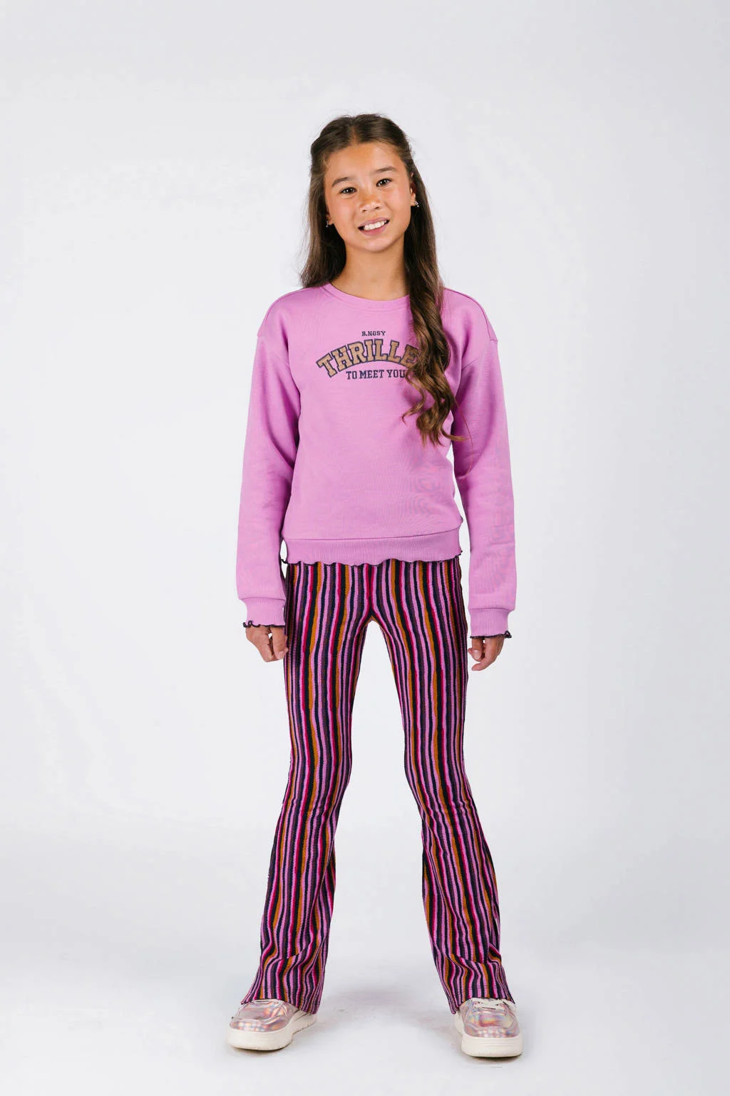B.Nosy flared flared broek roze
