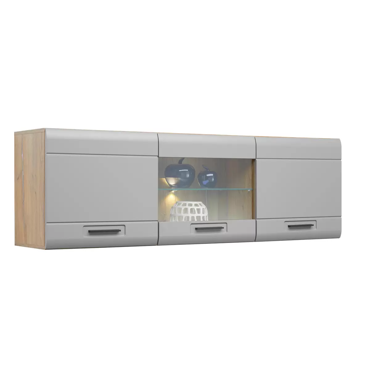 Hängeschrank Auris dunkelgrau,Eiche