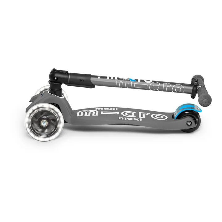 Micro Trottinette Maxi Micro Deluxe Pliable LED | Gris